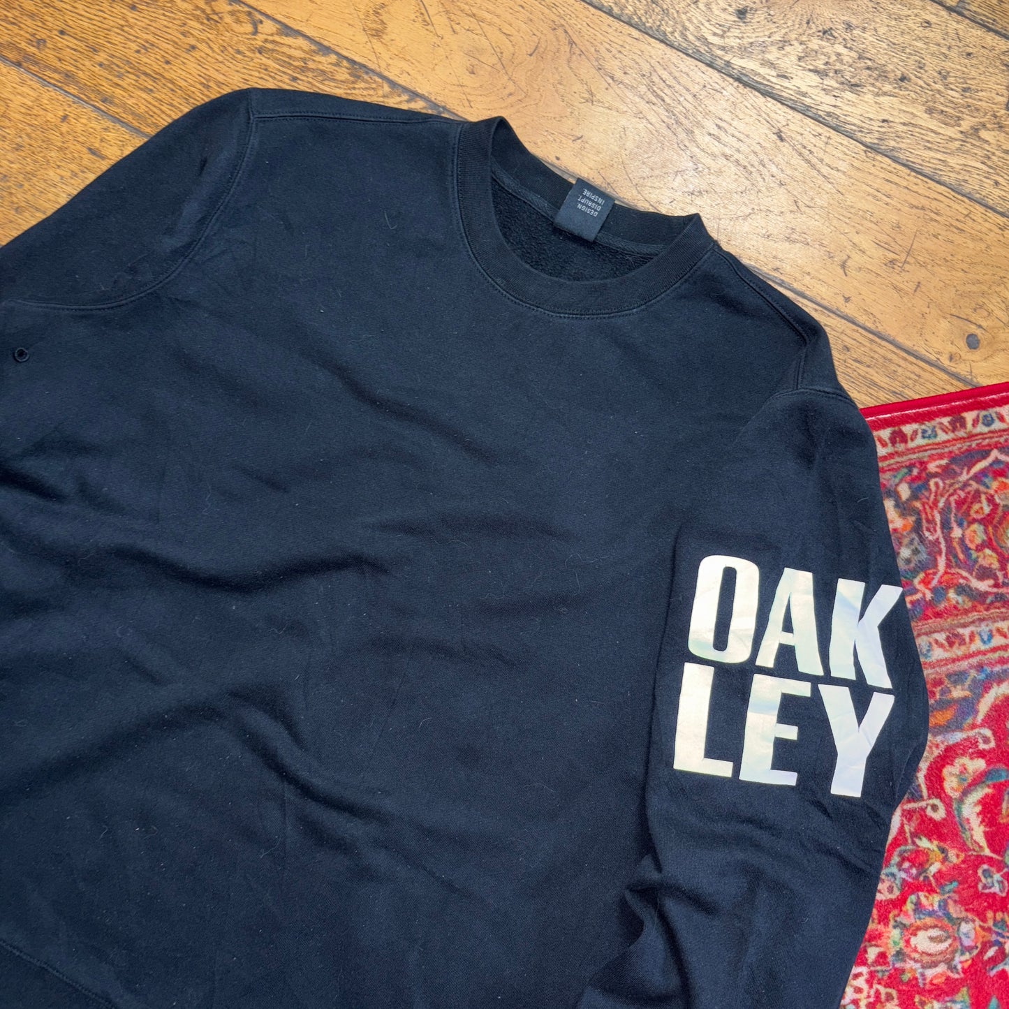 Vintage Oakley Black Sweatshirt - XL