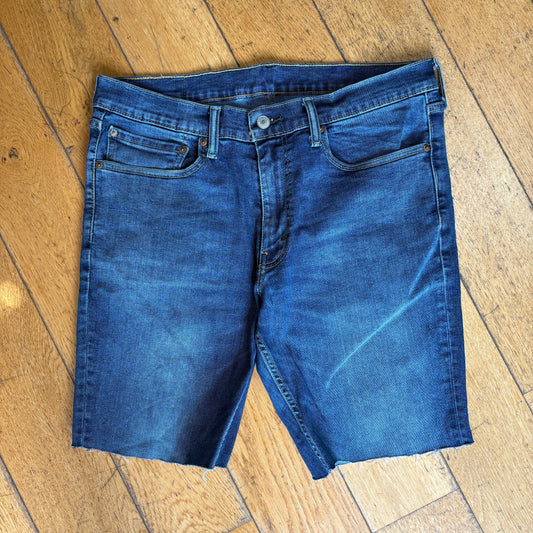 Vintage Levis 550 Slim Blue Denim Shorts - 34