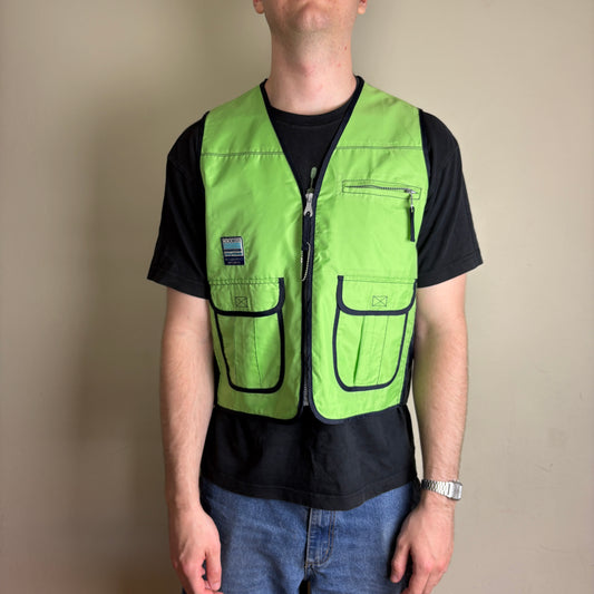 Vintage Green Gilet Vest Gorpcore Jacket - S