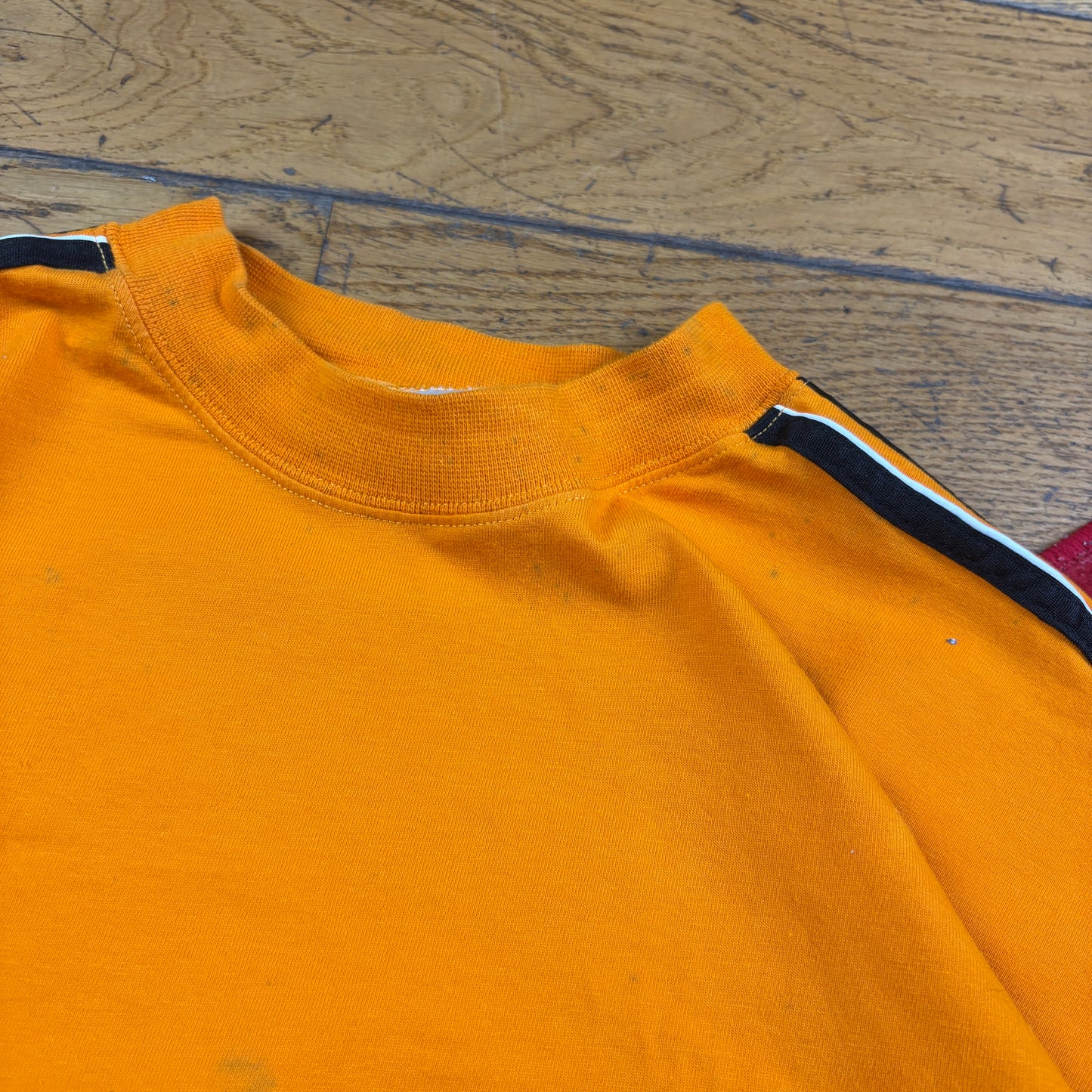 Vintage Adidas Orange Long Sleeve T-Shirt - M