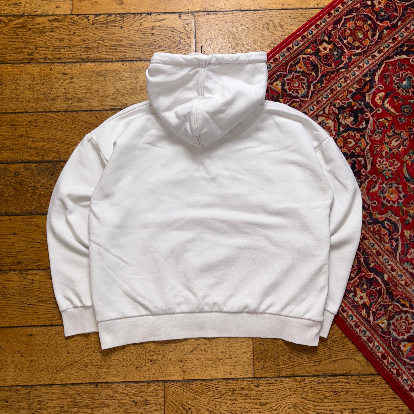 Vintage Karl Kani White Hip Hop Embroidered Hoodie Sweatshirt - S