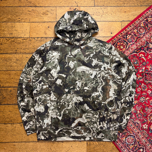 Vintage Realtree Camo Green Hoodie Sweatshirt - XL