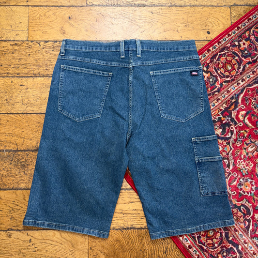 Vintage Dickies Workwear Carpenter Blue Shorts - 36