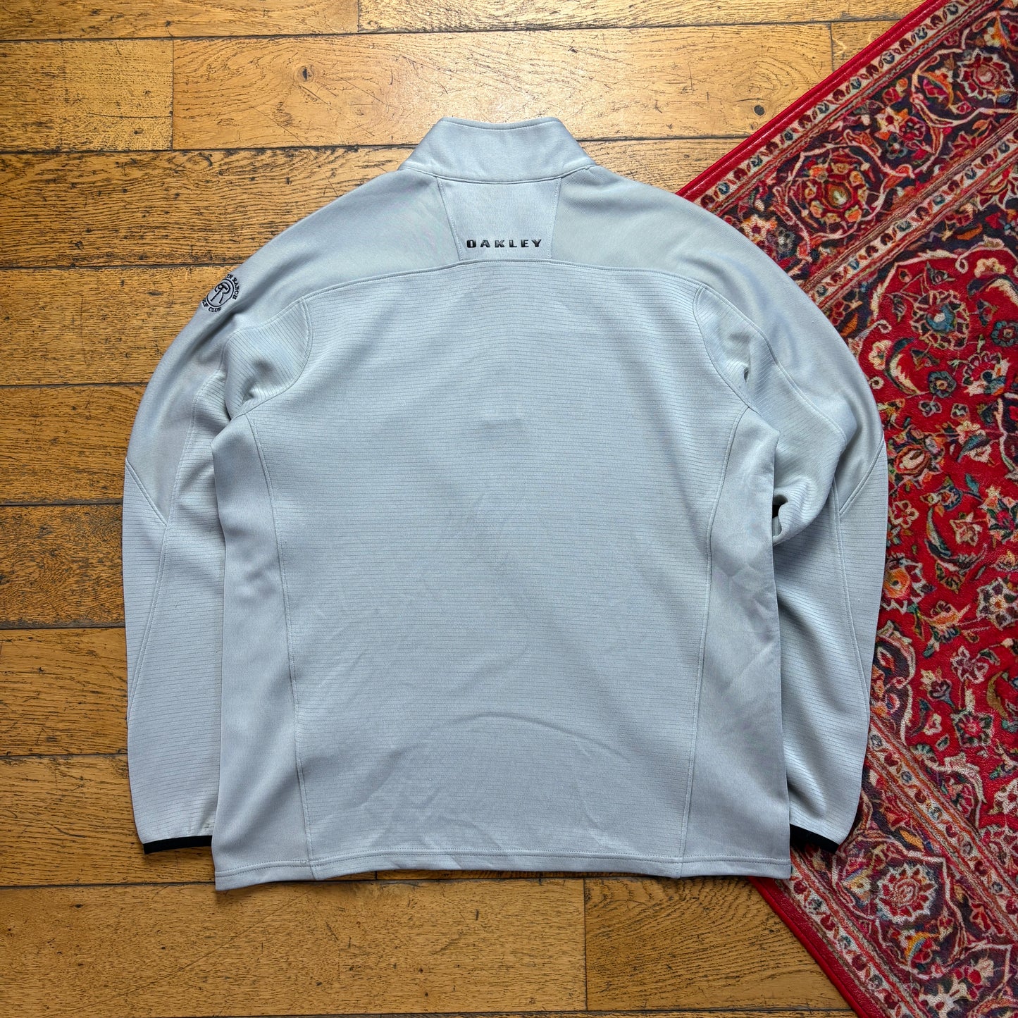 Vintage Oakley Grey Lightweight Quarter Zip Sports Top - L