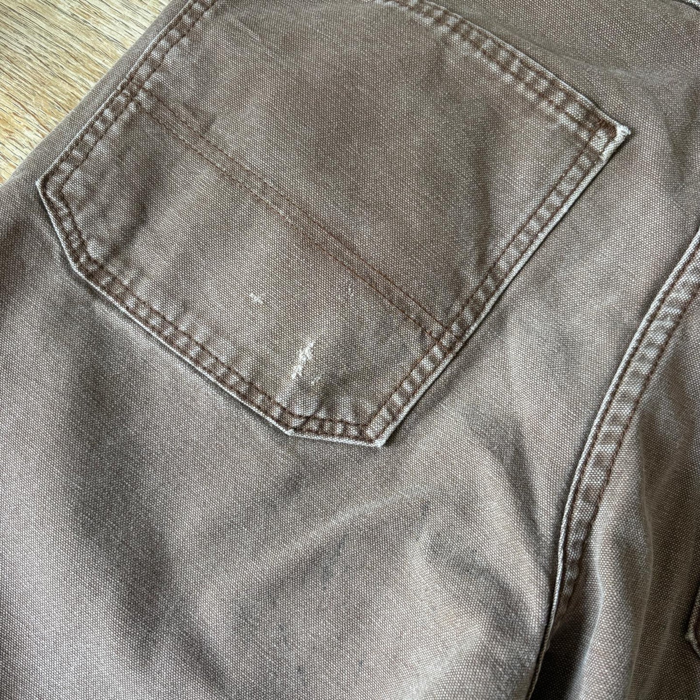 Vintage Dickies Brown Workwear Carpenter Baggy Trousers - 32S
