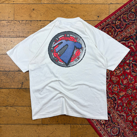 Vintage Mistral Hawaii Surfwear White Graphic T-Shirt - M