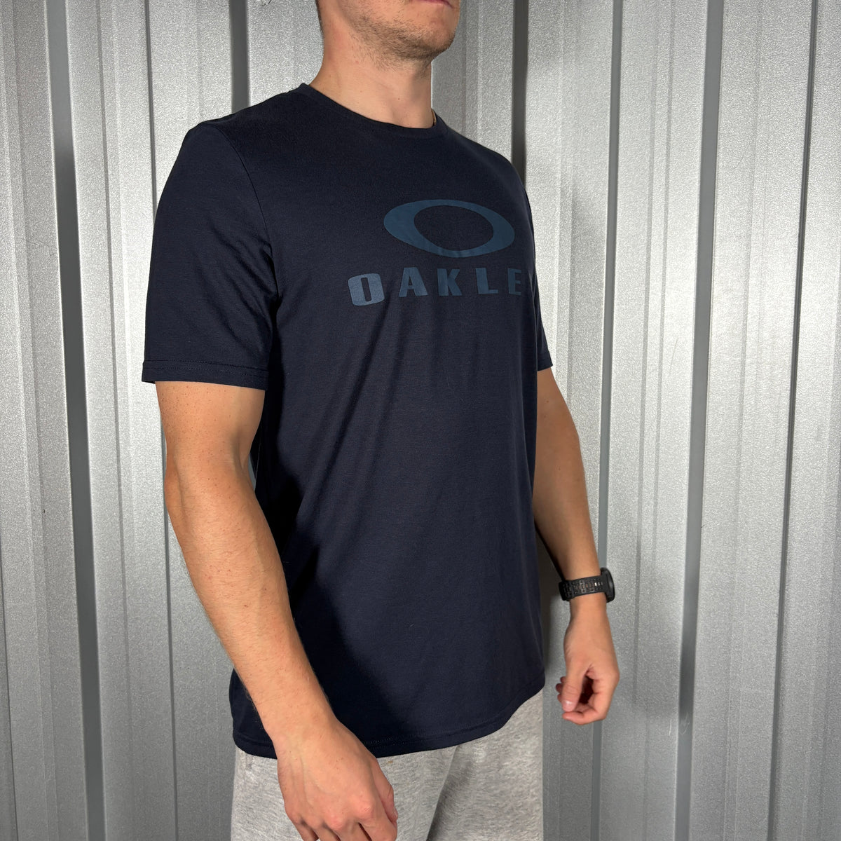 Oakley Navy Graphic T Shirt - S