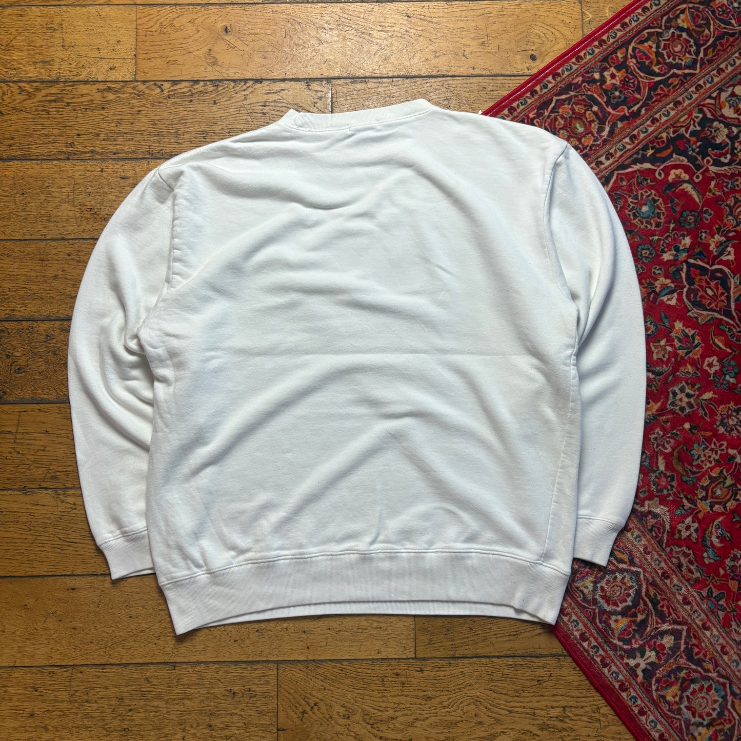 Vintage 90s Nautica White Embroidered Sweatshirt - XL