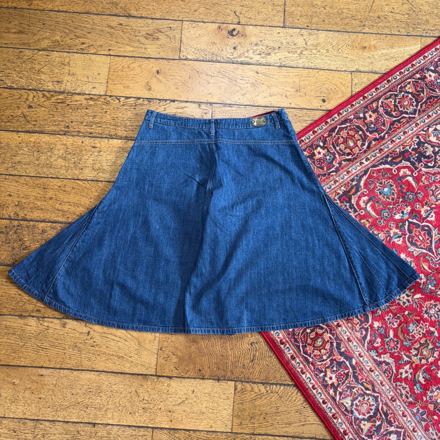 Vintage D&G Dolce Gabbana Super Baggy Flared Y2K Jeans Shorts Jorts - 32