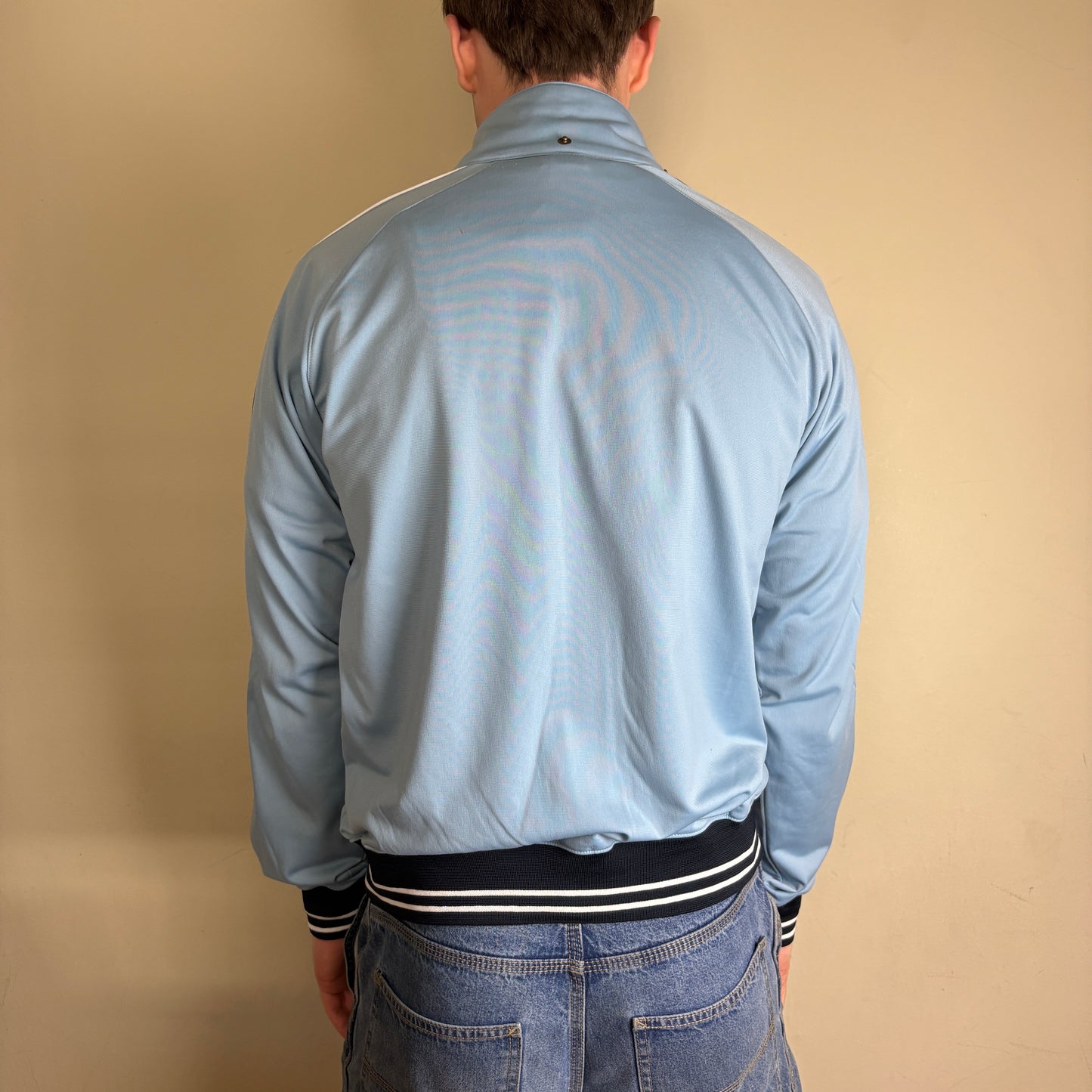 Vintage Nike Y2K Blue Track Jacket - M