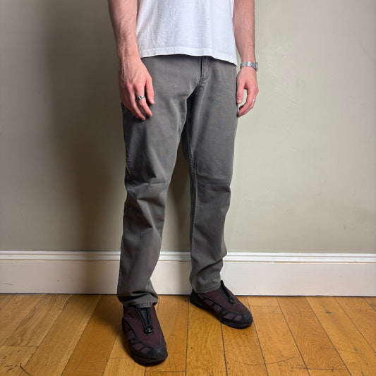 Vintage Carhartt Grey Workwear Carpenter Baggy Trousers - 34R