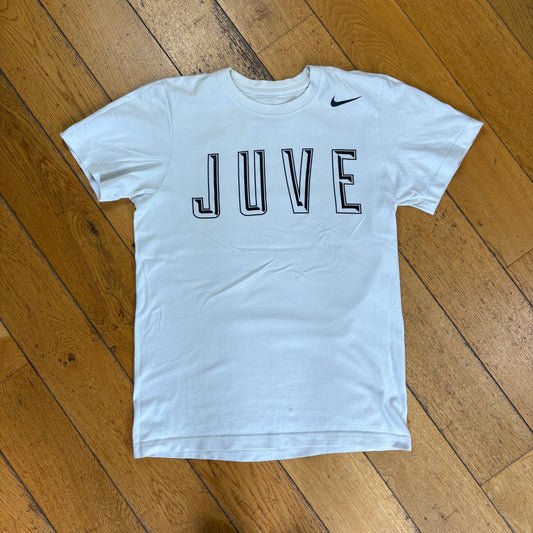 Vintage Nike Juventus White Graphic T-Shirt - XS