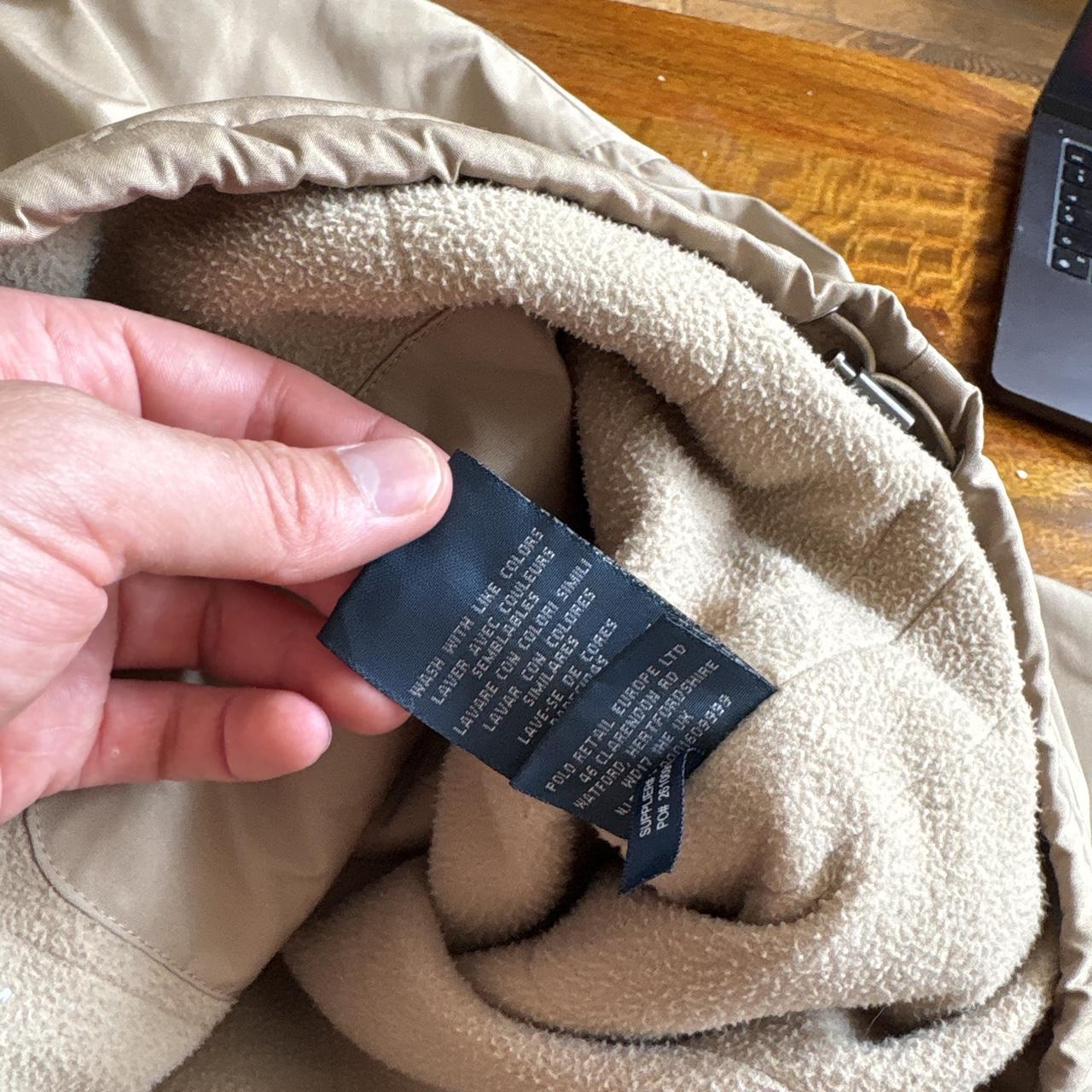 Vintage Ralph Lauren Cream Harrington Fleece Lined Jacket - 2XL
