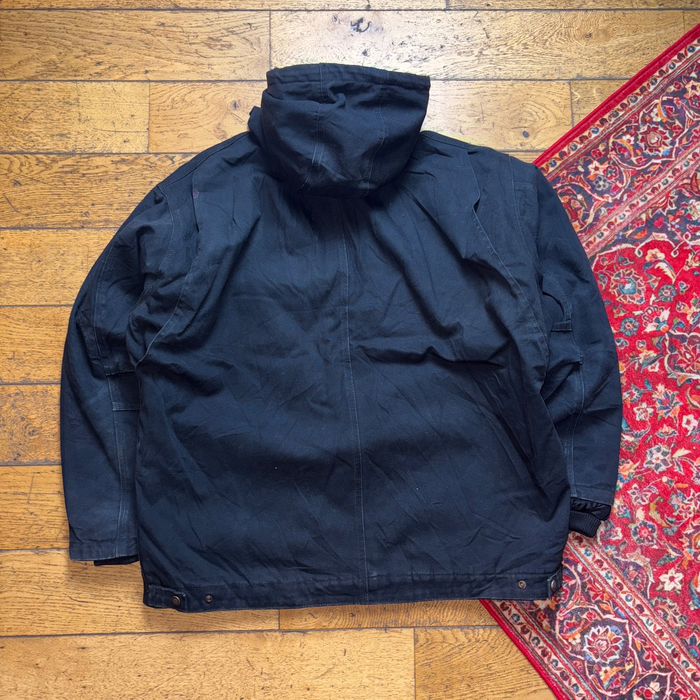 Vintage Black Workwear Carhartt Active Style Jacket - XL