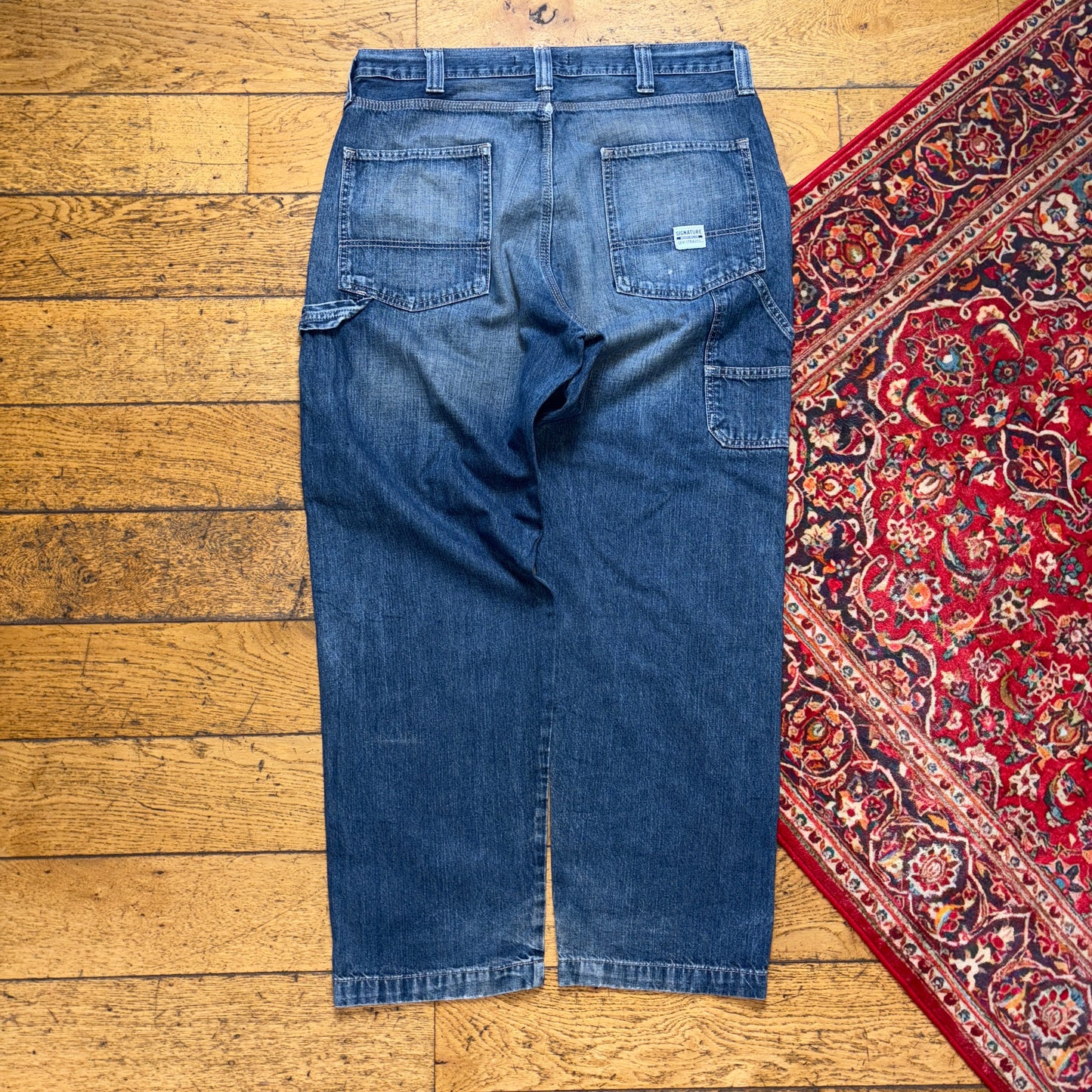 Vintage Levi's Blue Carpenter Workwear Baggy Jeans - 36R