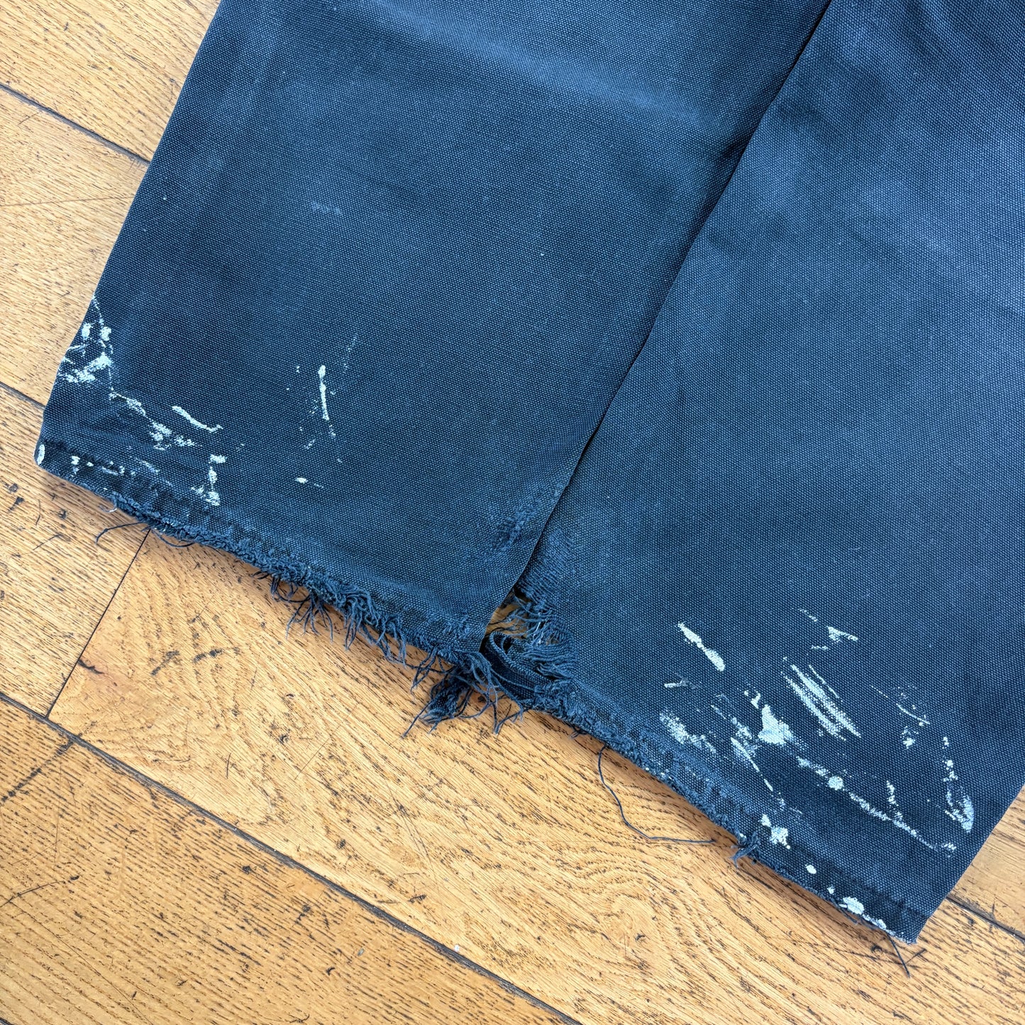 Vintage Carhartt Black Double Knee Workwear Carpenter Baggy Trousers - 33