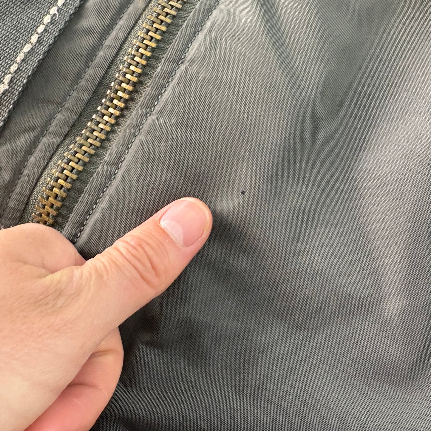 Vintage Alpha Industries Black Flight Aviator Bomber Jacket - M