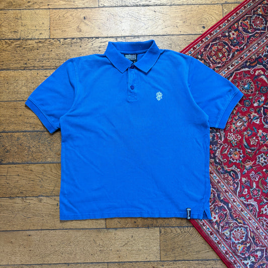Vintage Southpole Blue Hip Hop Embroidered Polo Shirt - L