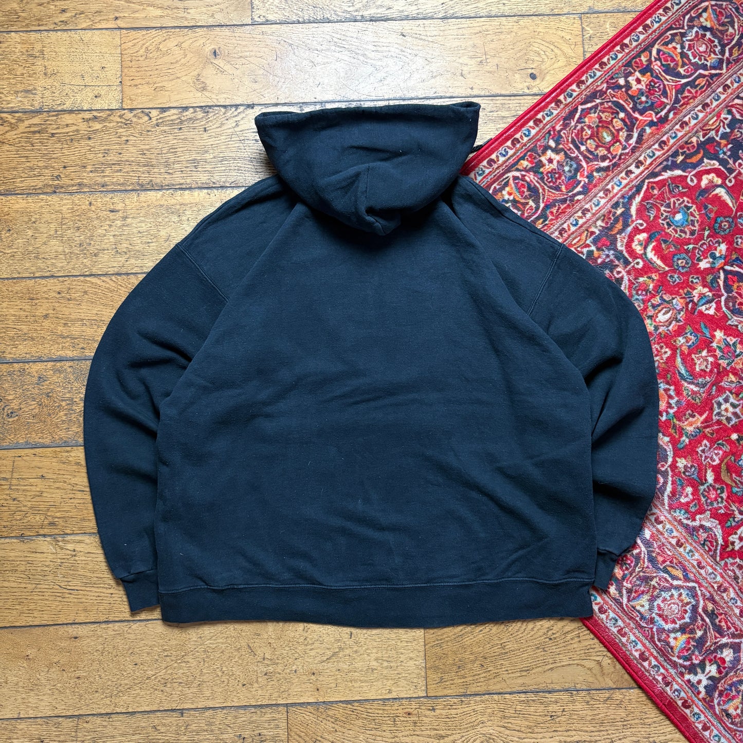 Vintage Thrasher Black Skate Hoodie Sweatshirt - XL