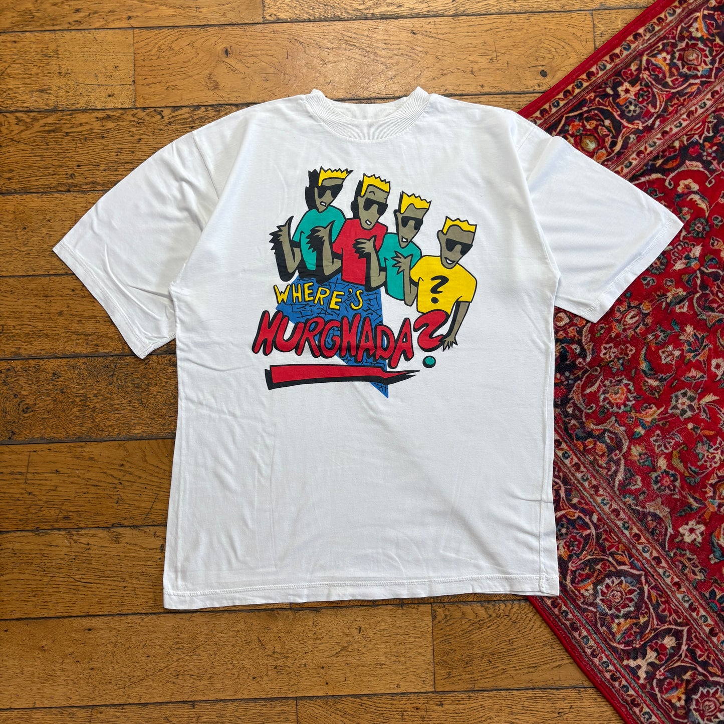 Vintage 90s White Single Stitch Graphic T-Shirt - M