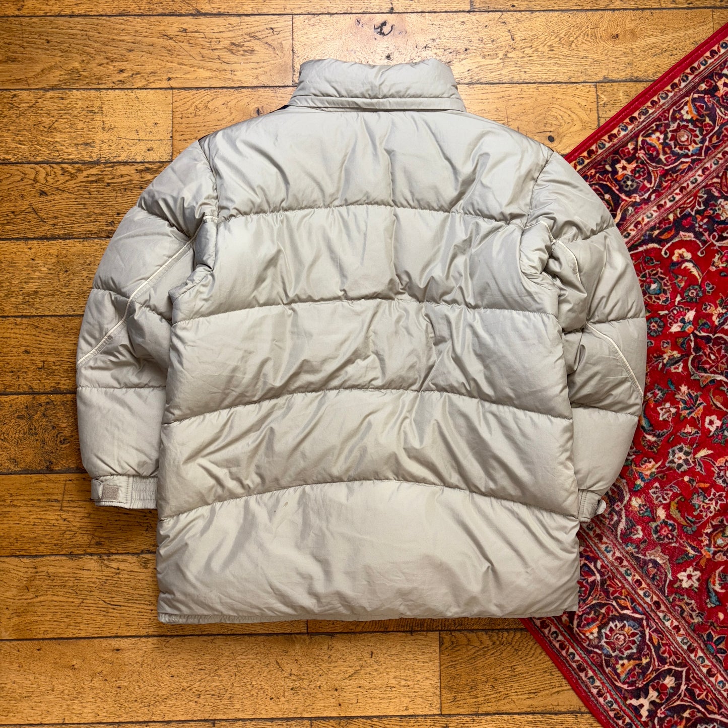 Vintage Nike Y2k 00s Grey Puffer Jacket - L