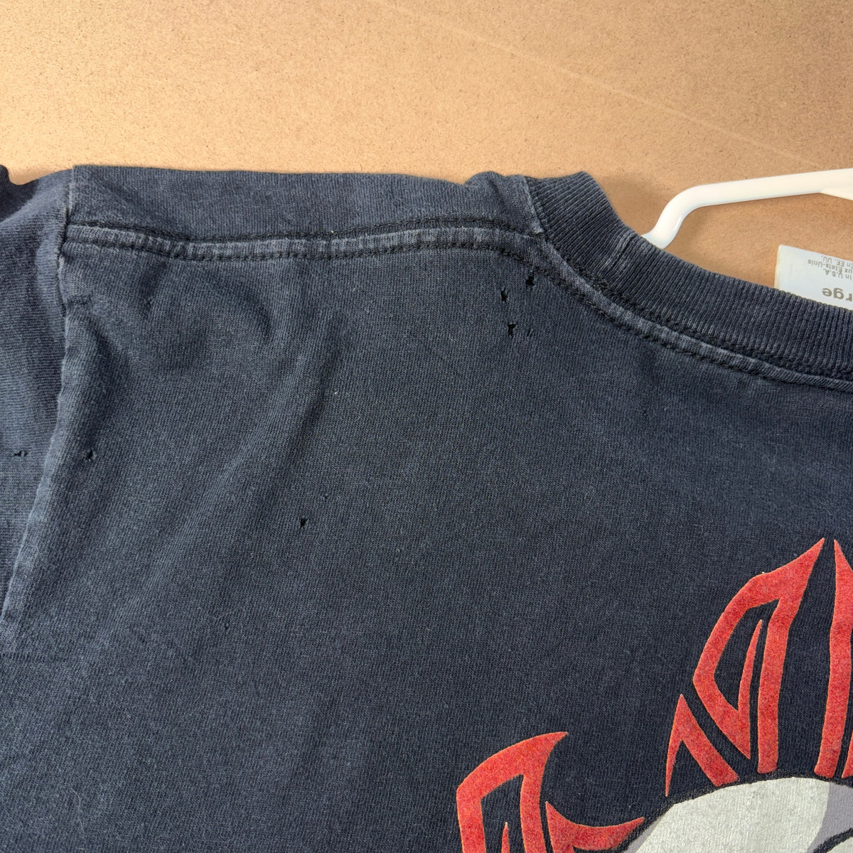 JNCO Black Flames Skull Hip Hop Y2K Graphic T-Shirt - M