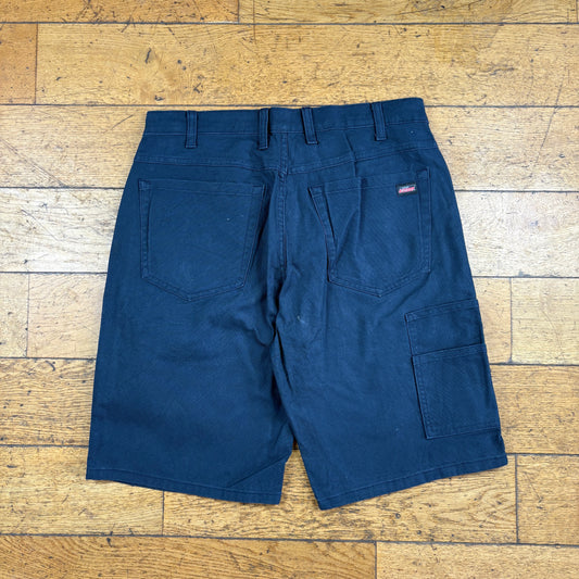 Vintage Dickies Workwear Carpenter Navy Baggy Shorts - 34