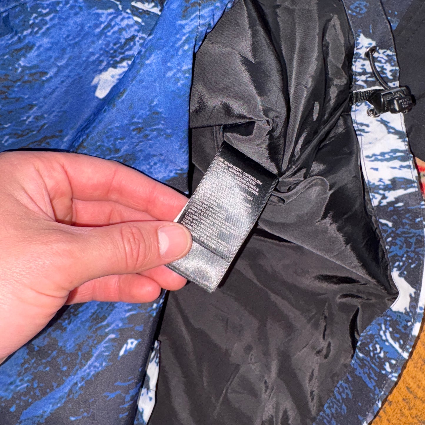 Supreme FW17 North Face Mountain Parka Blue Jacket Coat - M