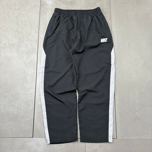 Vintage Nike Grey Baggy Tracksuit Sweatpants Track Pants Bottoms - M