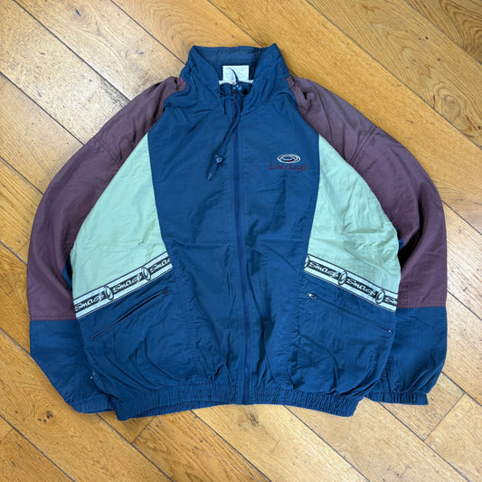 Vintage Smash 90s Navy Shell Windbreaker Jacket - L
