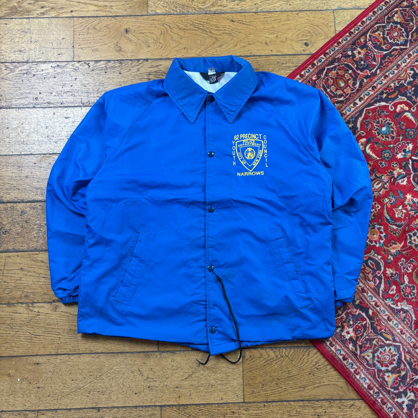 Vintage Blue Nylon Coach Harrington Jacket - L