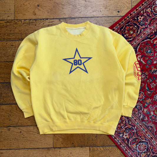 Vintage 90s Yellow Surfwear Graphic Sweatshirt - M