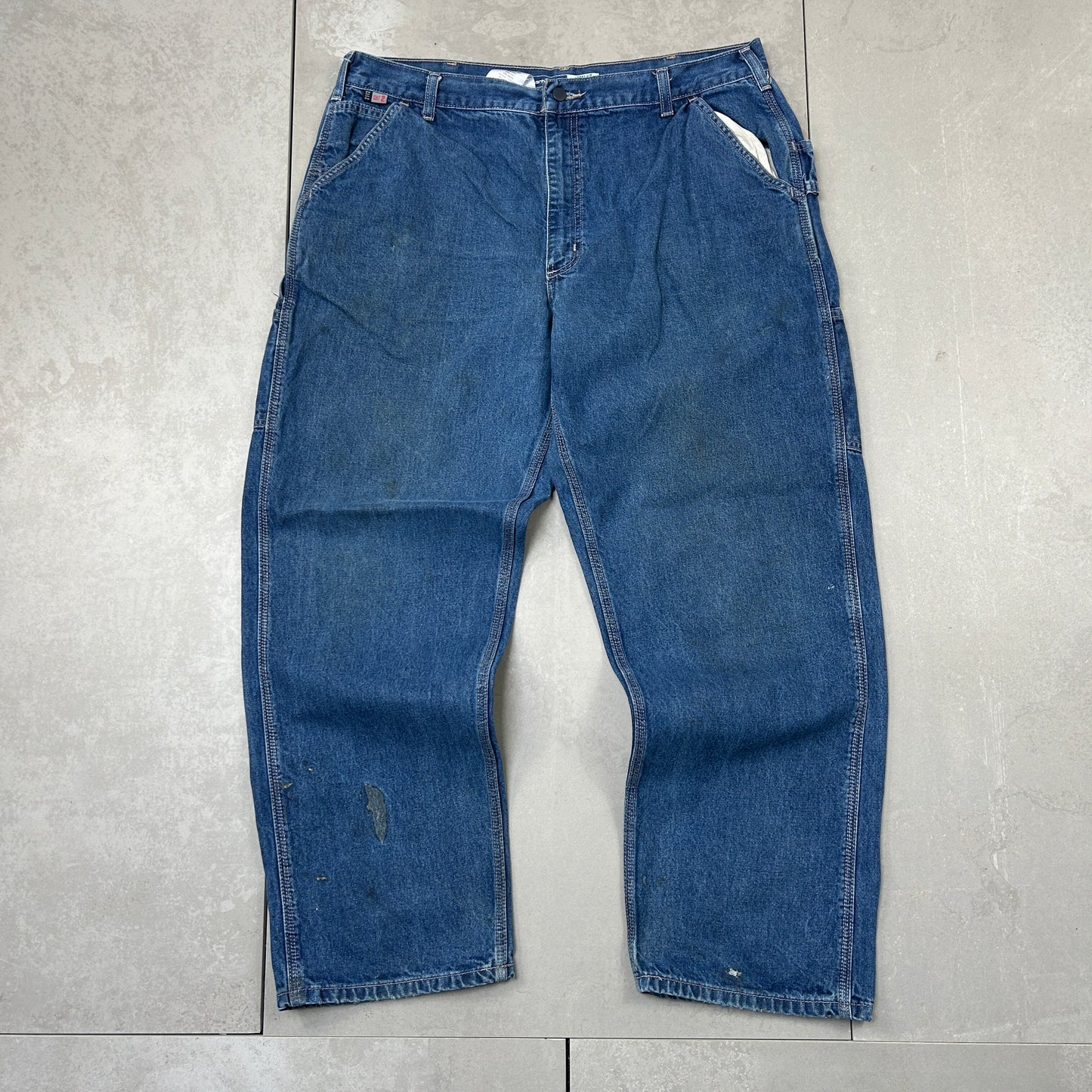 Vintage Carhartt Blue Workwear Carpenter Baggy Jeans - 40