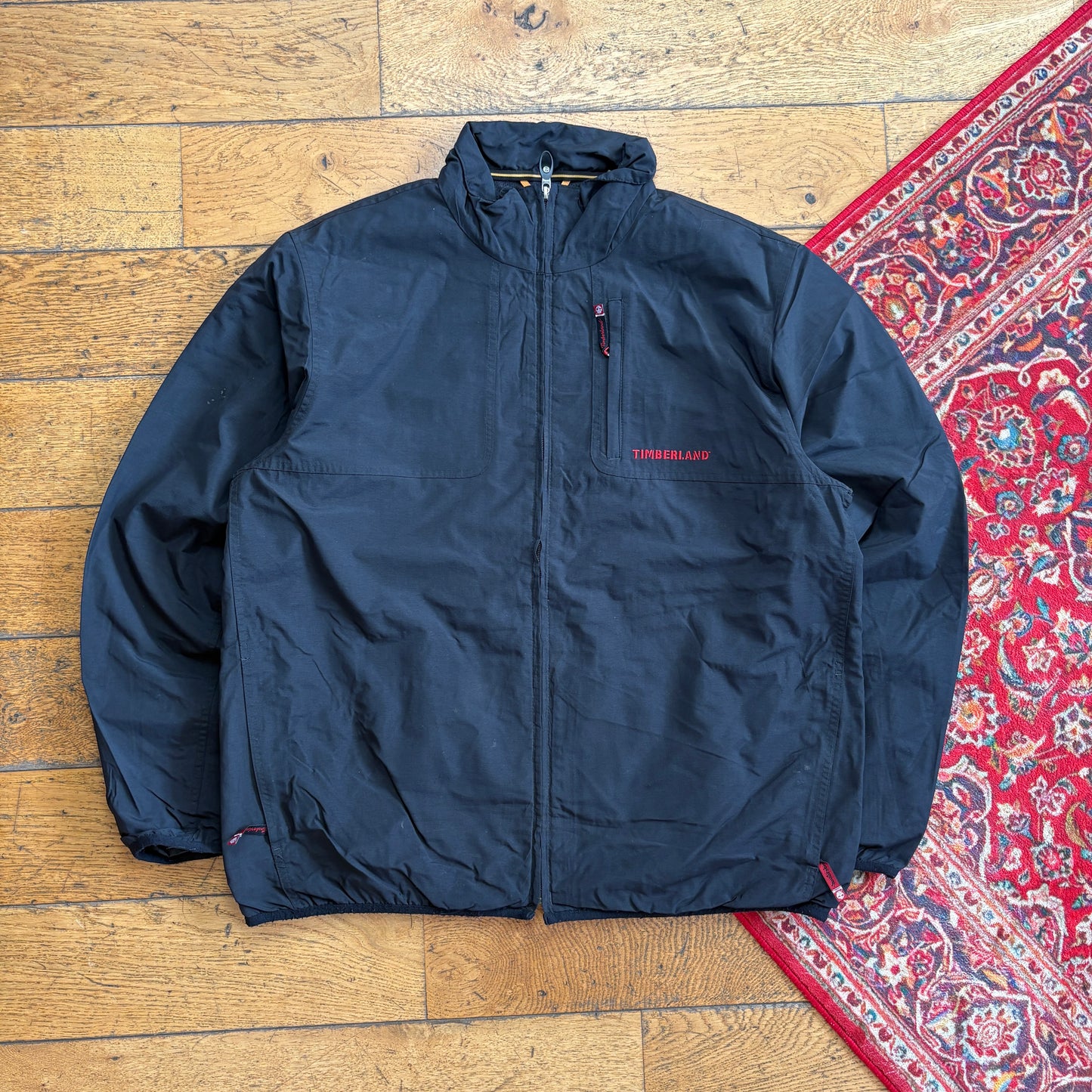 Vintage Timberland Black Weathergear Lightweight Jacket - L