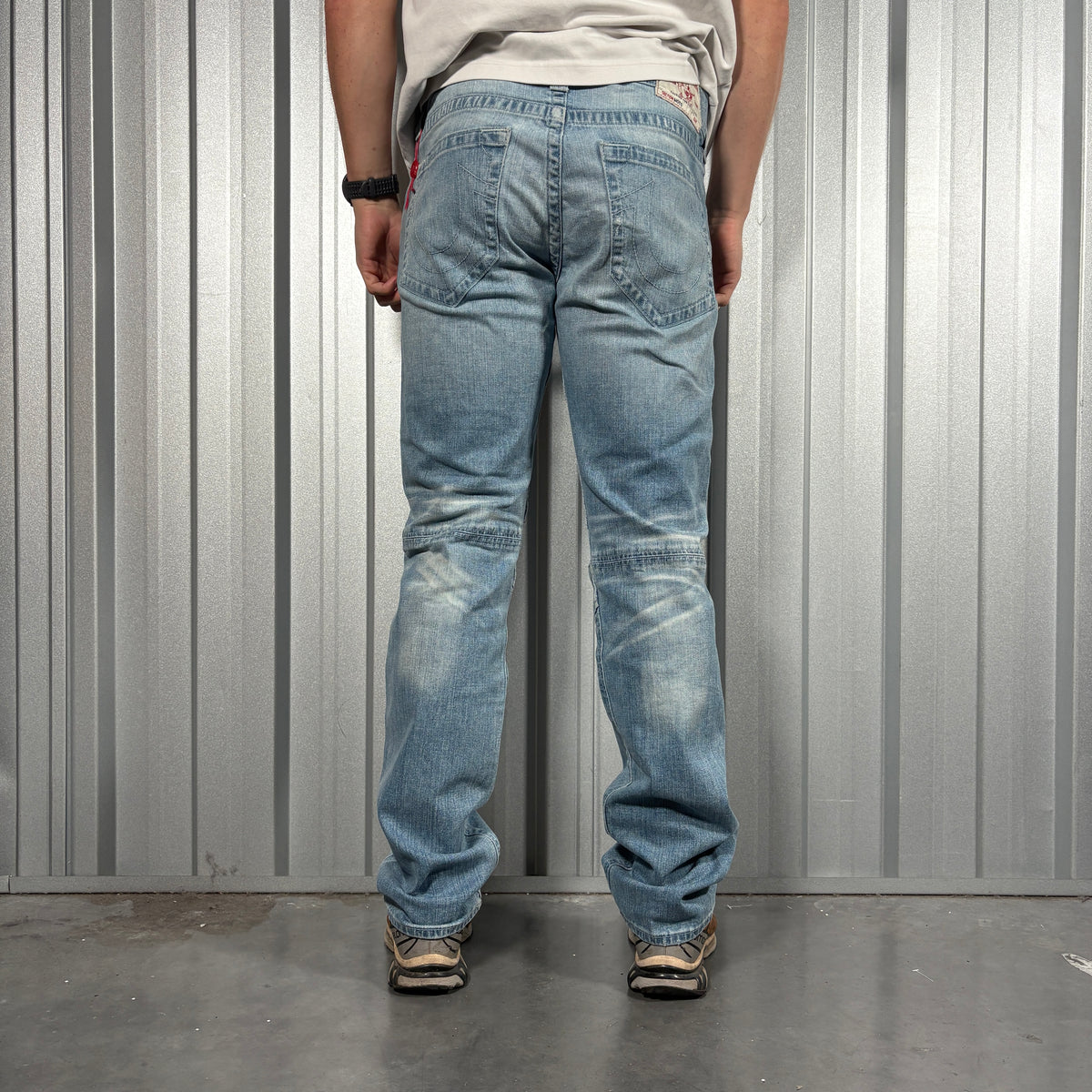 True Religion Y2K Slim Moto Blue Jeans - 33L