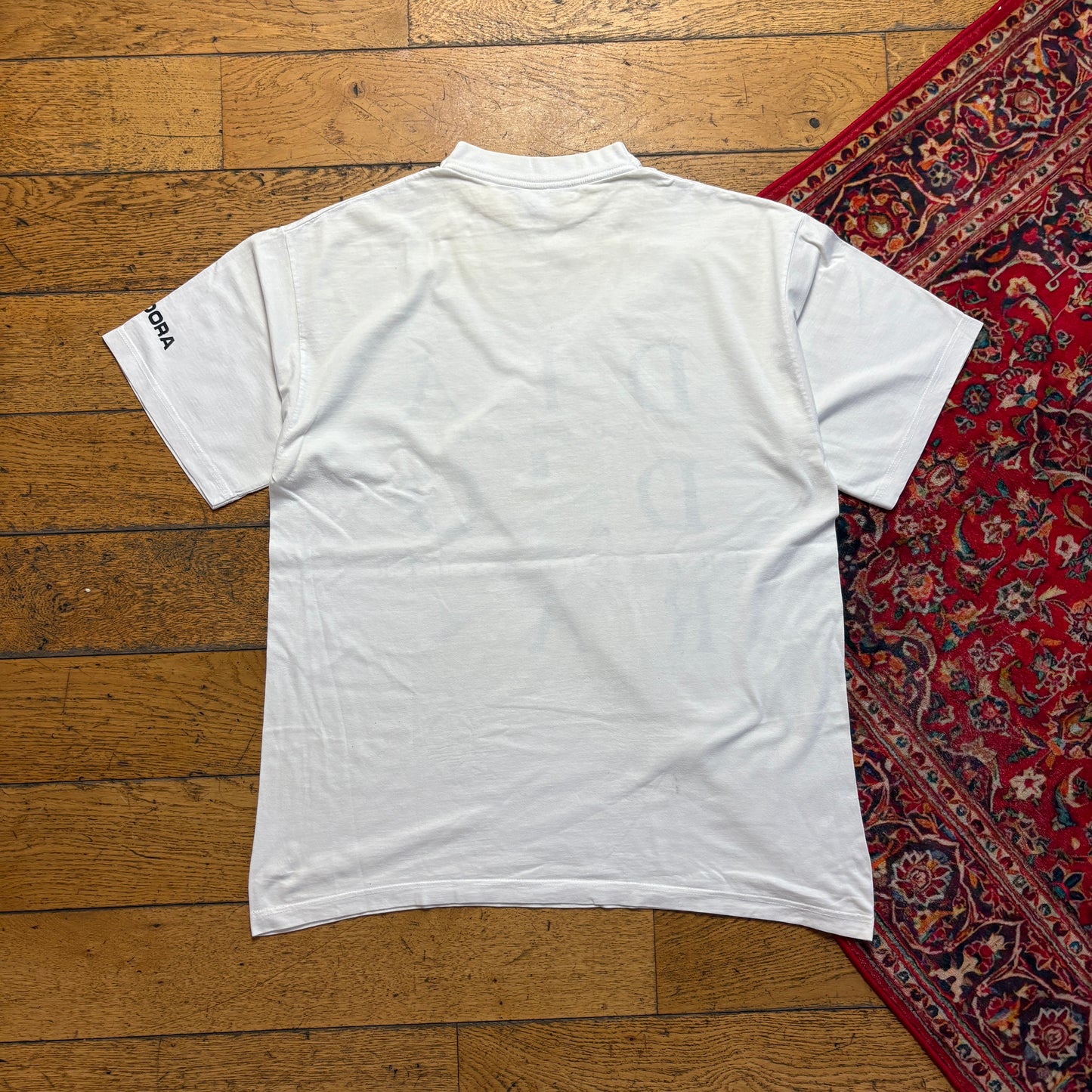 Vintage Diadora White Graphic T-Shirt - L