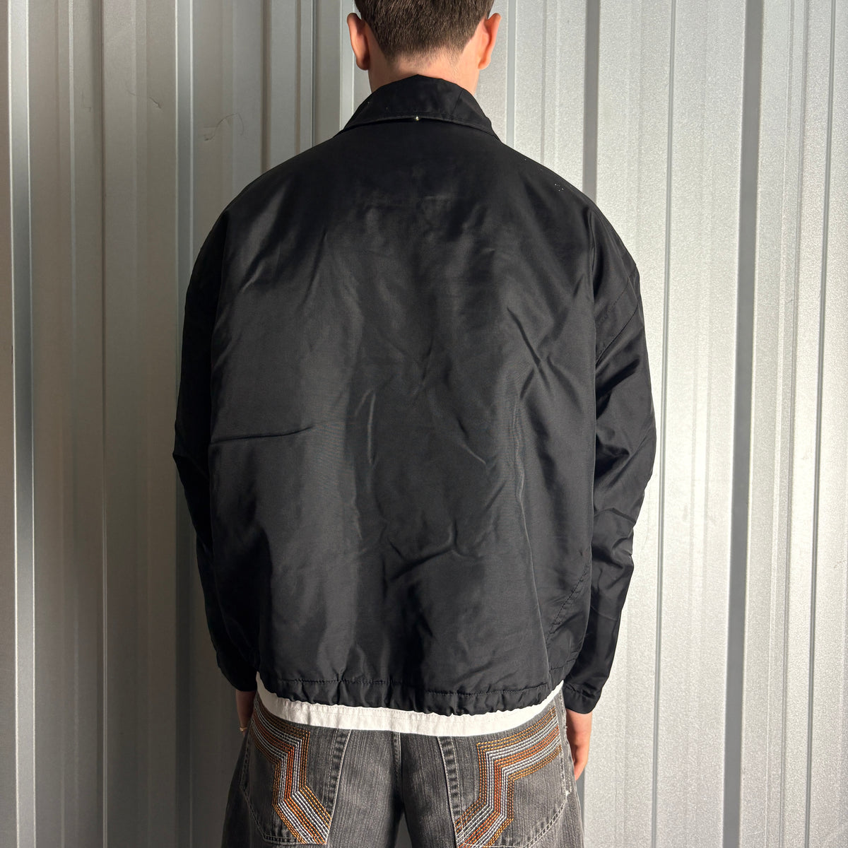 Vintage 90s Energie Fireman Clasp Black Jacket - M
