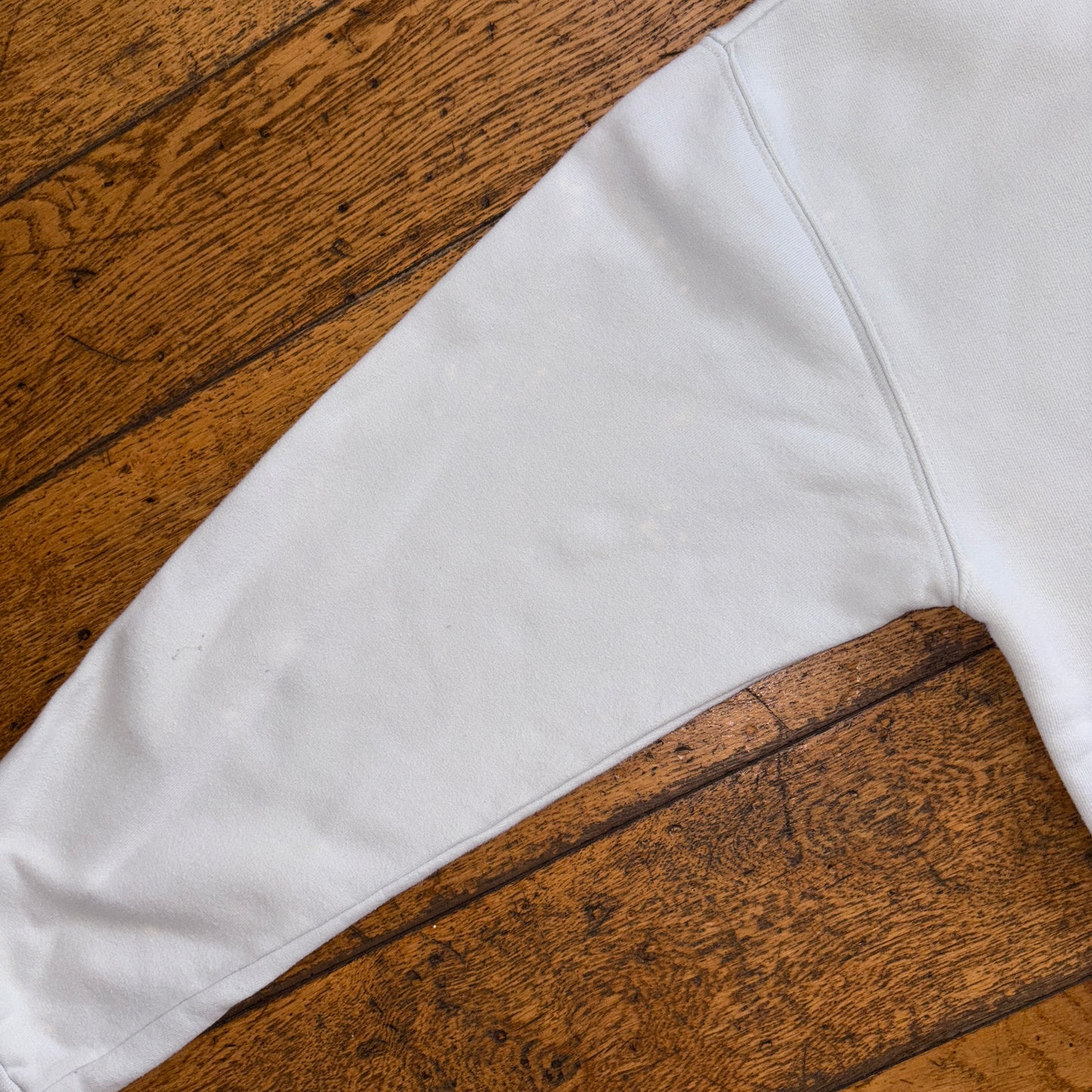 Vintage Russell Athletic White Embroidered Sweatshirt - S