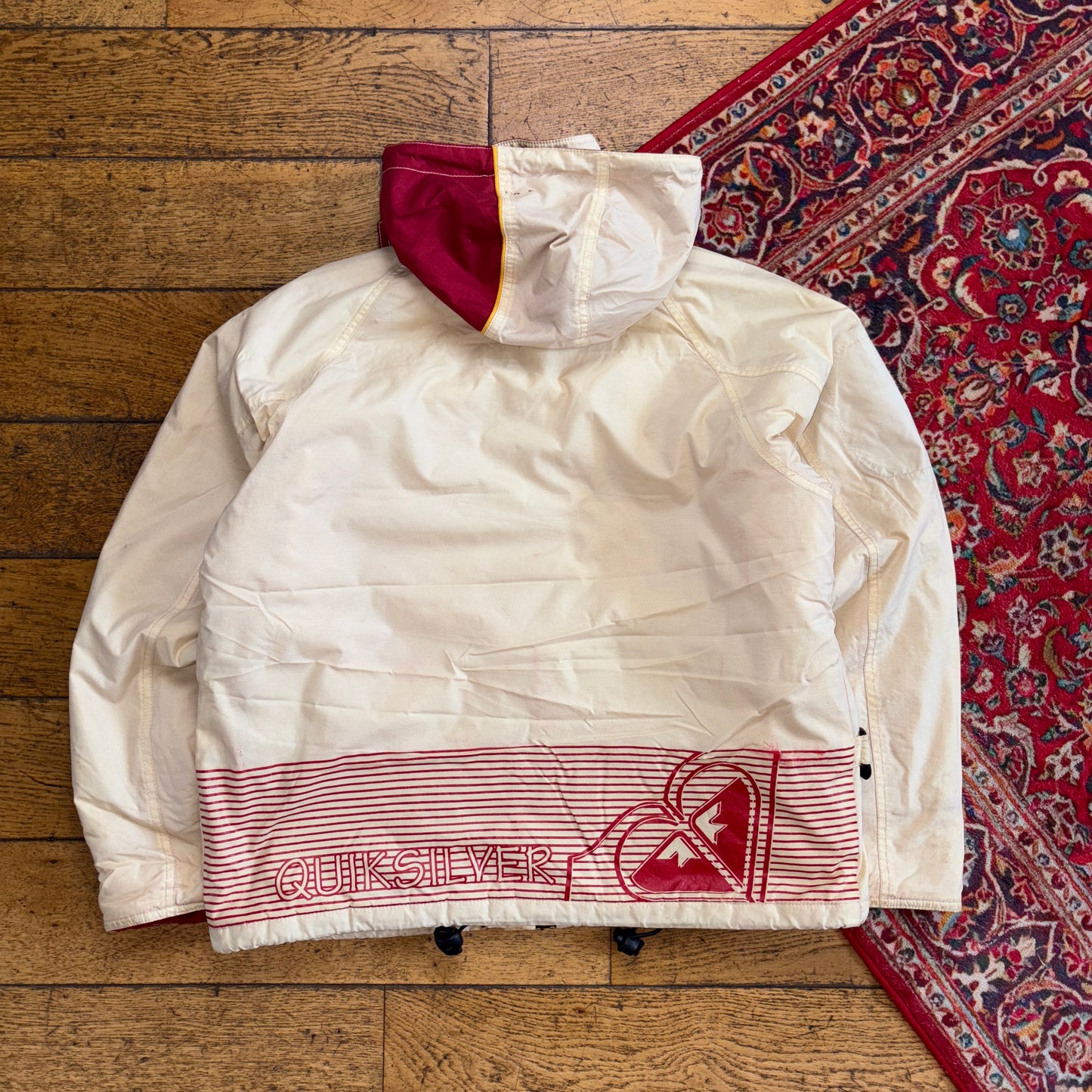 Vintage Quiksilver Ski Cream Snow Jacket Coat - M