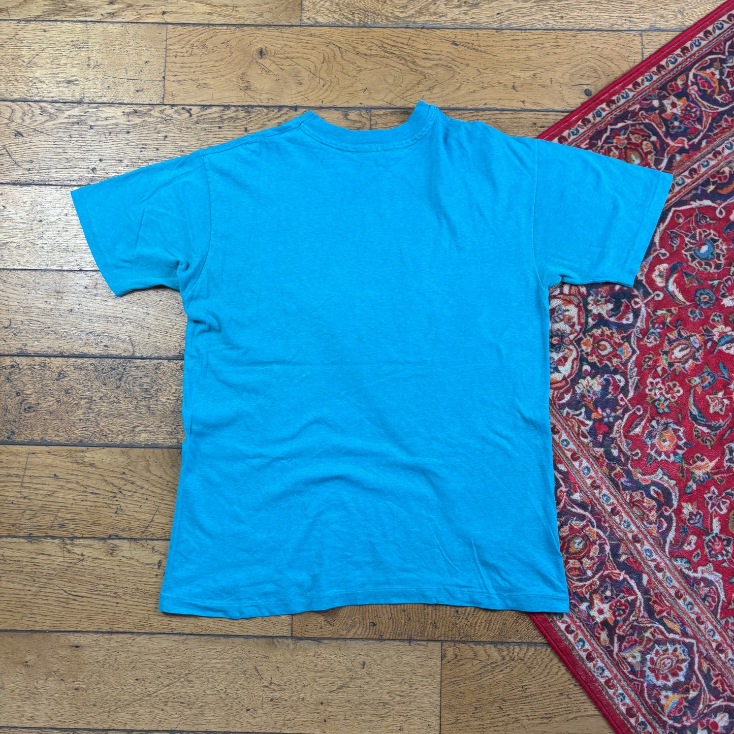 Vintage 90s Funny Kansas Prison Blue Single Stitch Graphic T-Shirt - S