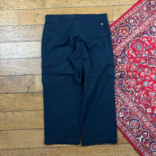 Vintage Dickies 874 Black Cargo Skate Trousers - 36