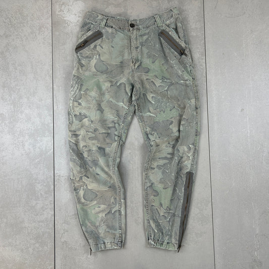 Vintage Real Tree Camo Khaki Workwear Hunting Trousers - Size 8