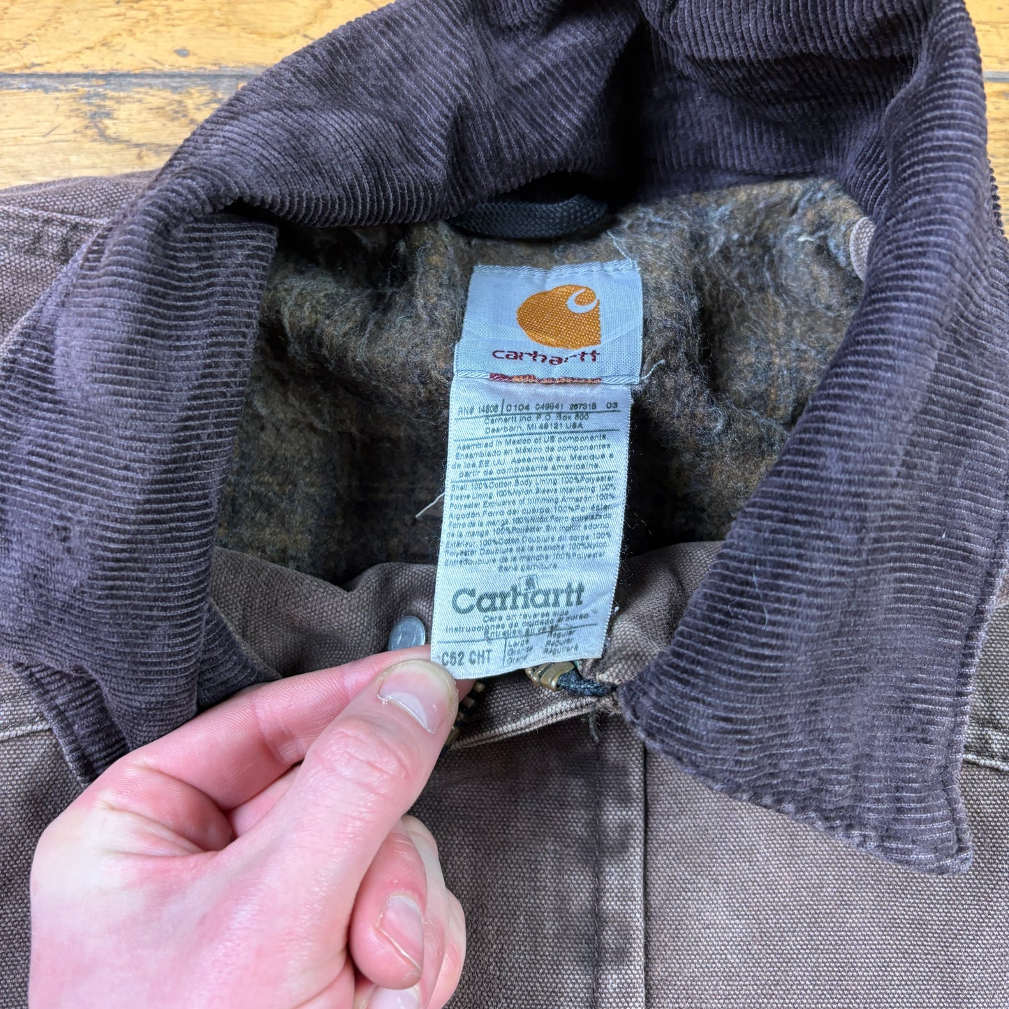 Vintage Carhartt Brown Chore Workwear Jacket - L