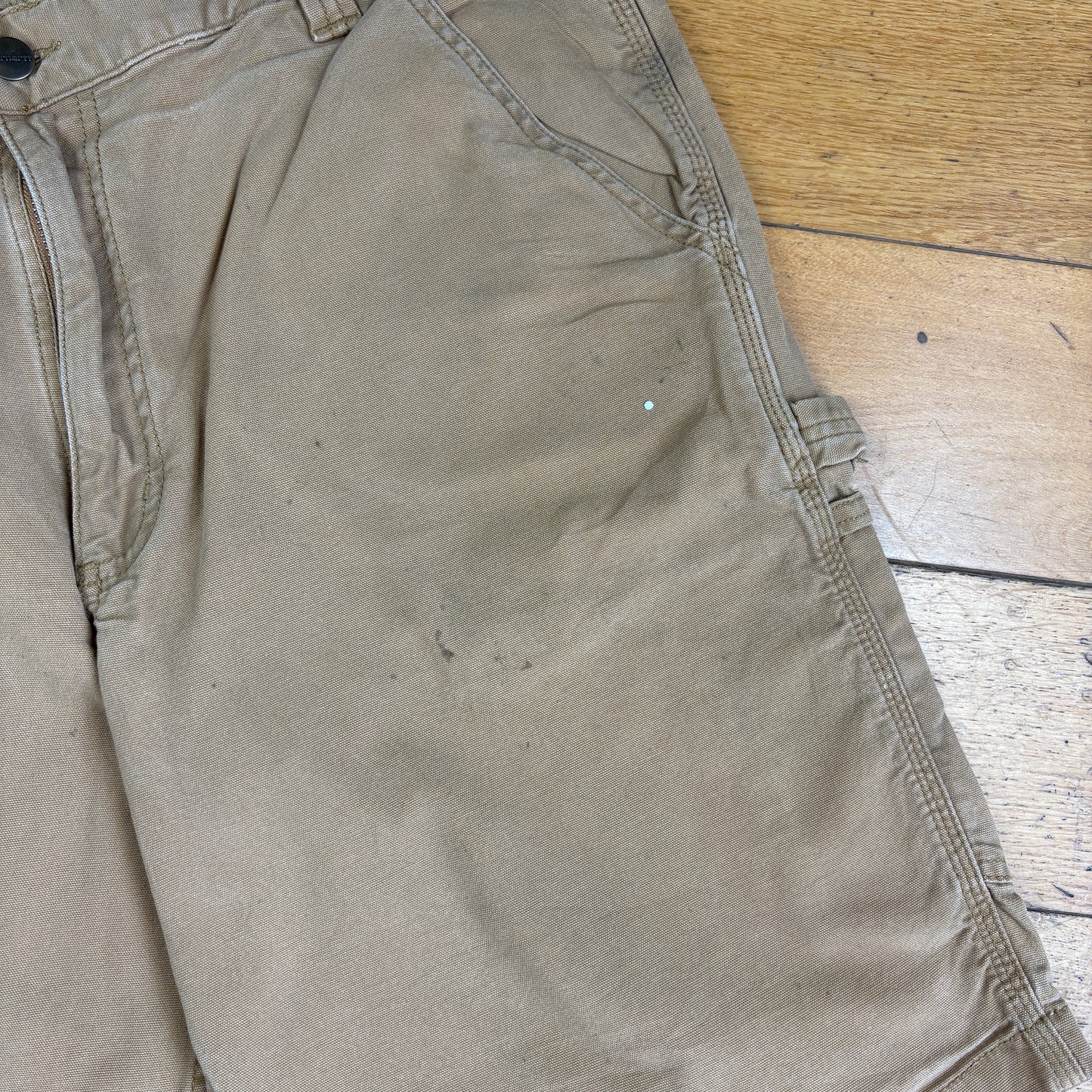 Vintage Carhartt Brown Workwear Baggy Carpenter Shorts - 38