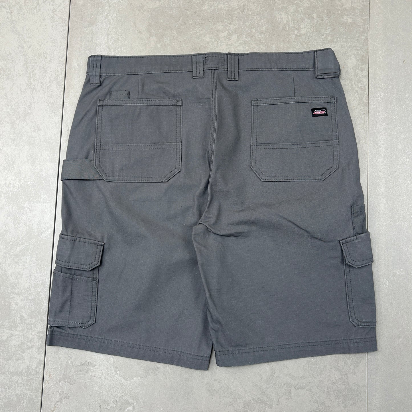 Vintage Dickies Workwear Carpenter Grey Baggy Shorts - 38