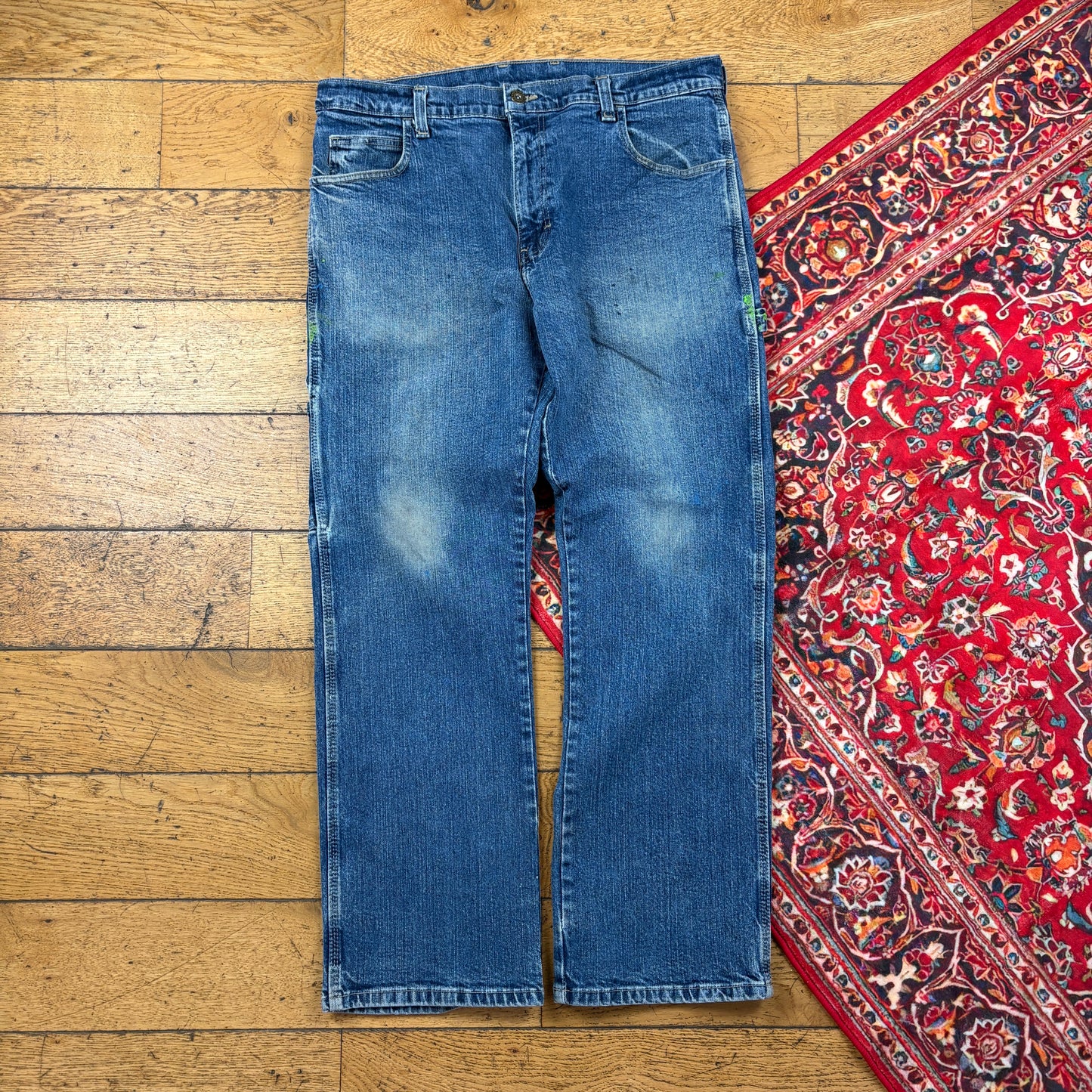 Vintage Dickies Blue Workwear Carpenter Baggy Jeans - 34