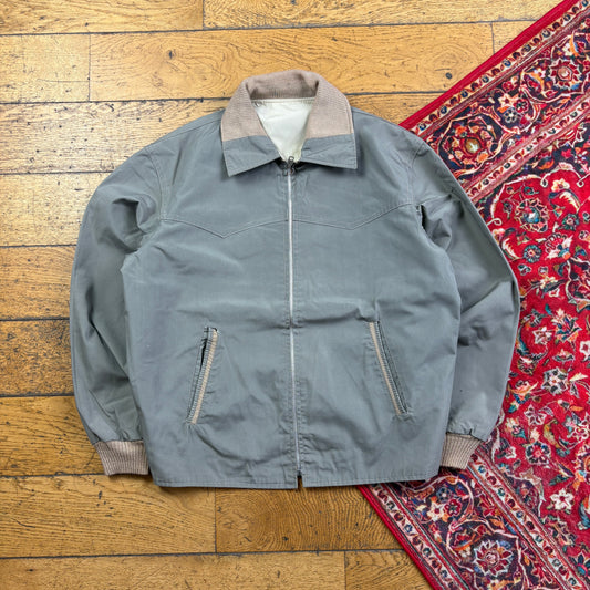 Vintage Reversible Workwear Carhartt Sante Fe Style Khaki Cream Jacket - S