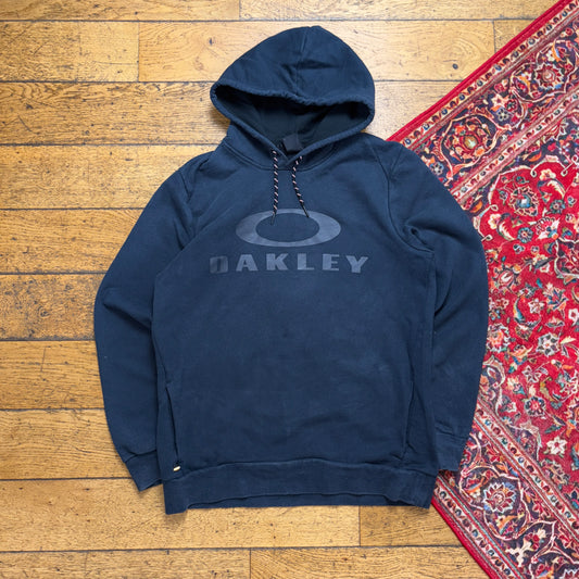 Vintage Oakley Black Hoodie Sweatshirt - M