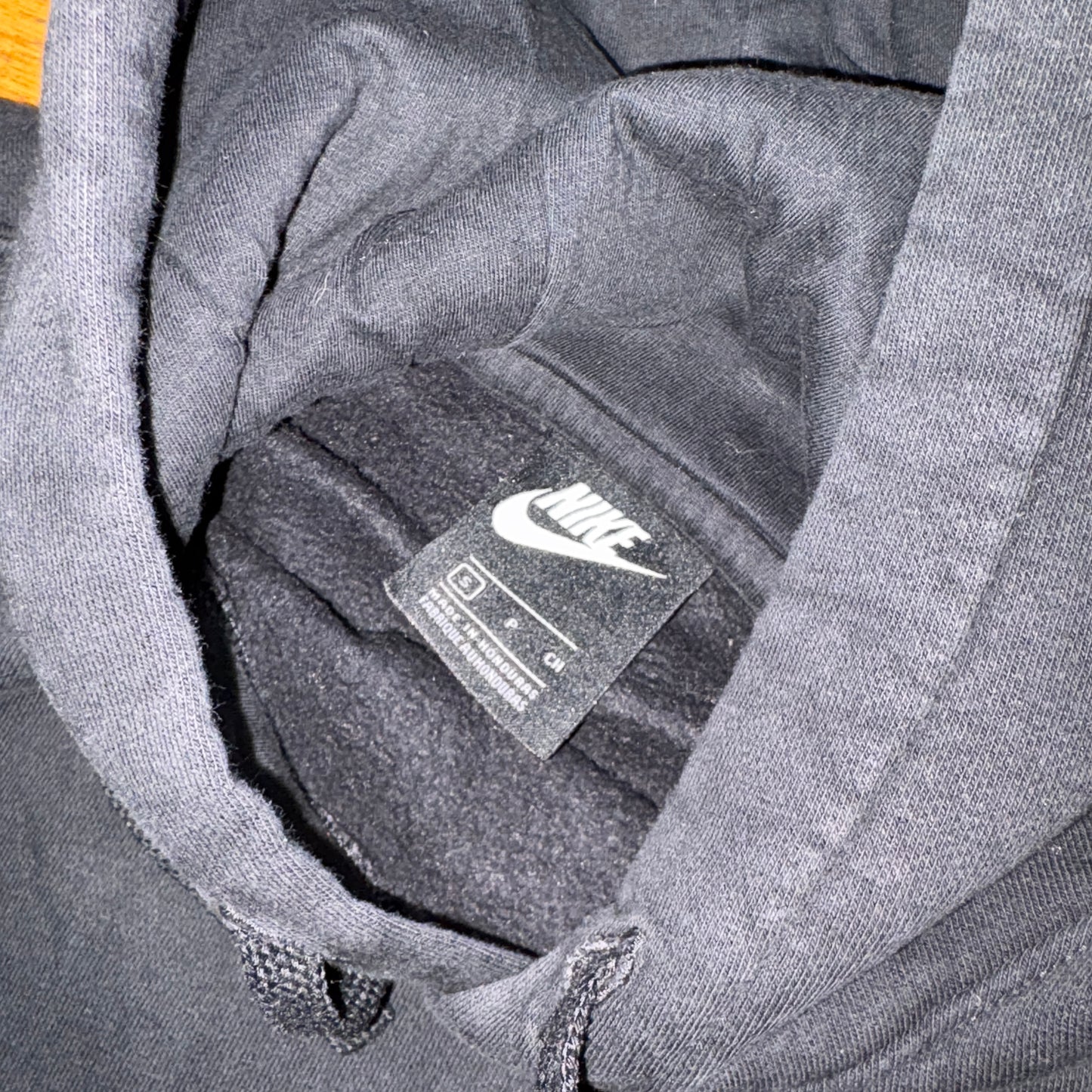 Vintage Nike Black Hoodie Embroidered Sweatshirt - S