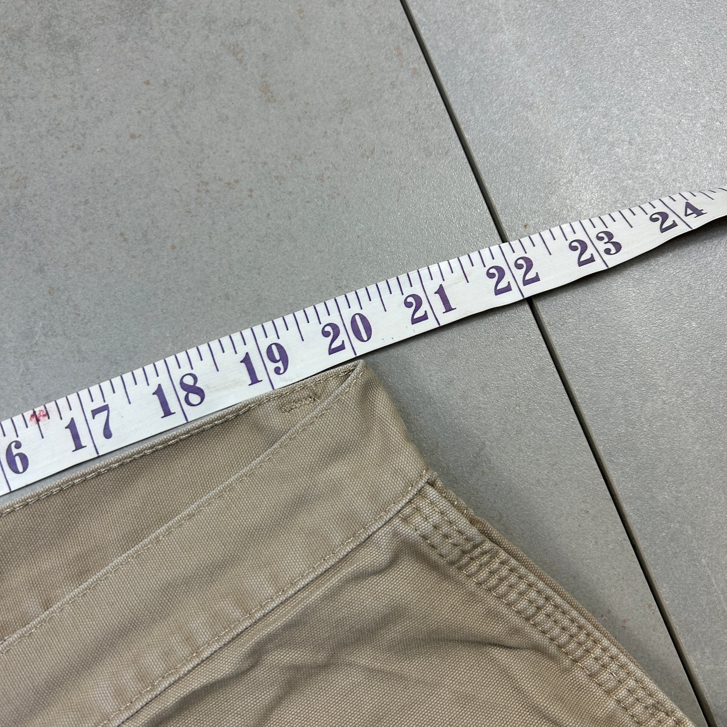 Vintage Wrangler Cream Workwear Carpenter Baggy Shorts - 40